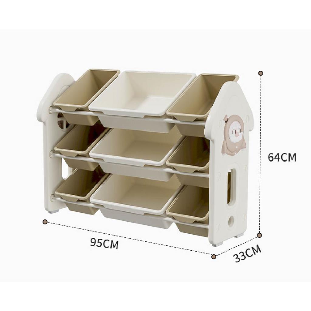 Baby Storage - Kids Multi-Layer Toy Storage Organizer – Beige